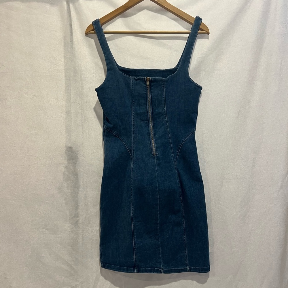 Haute Monde Denim bodycon mini dress - Picture 5 of 11